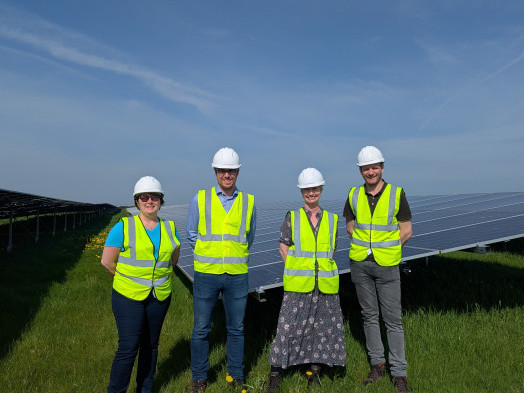 SECAD and Vantage team at Gillinstown solar farm