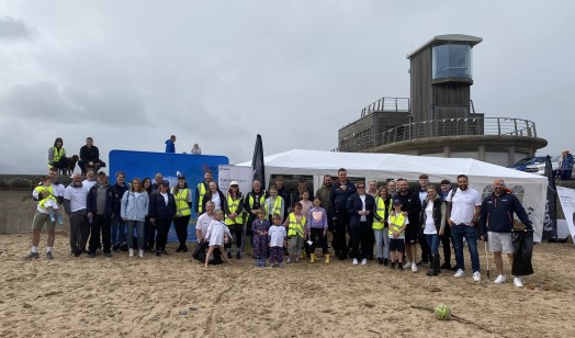 Beach clean event at Blyth