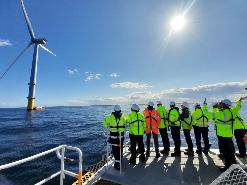 Visiting Blyth Offshore windfarm