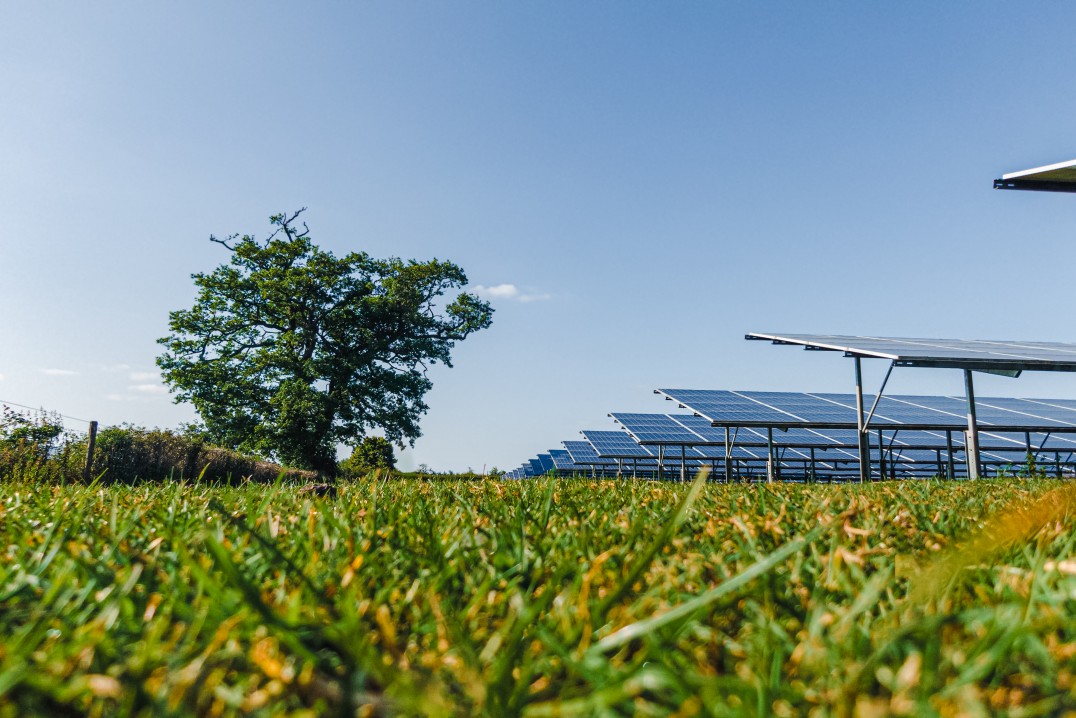 Solar farm at Hill House in Gloucesterhire